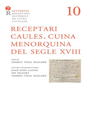 cover image of Receptari Caules. Cuina Menorquina del segle XVIII